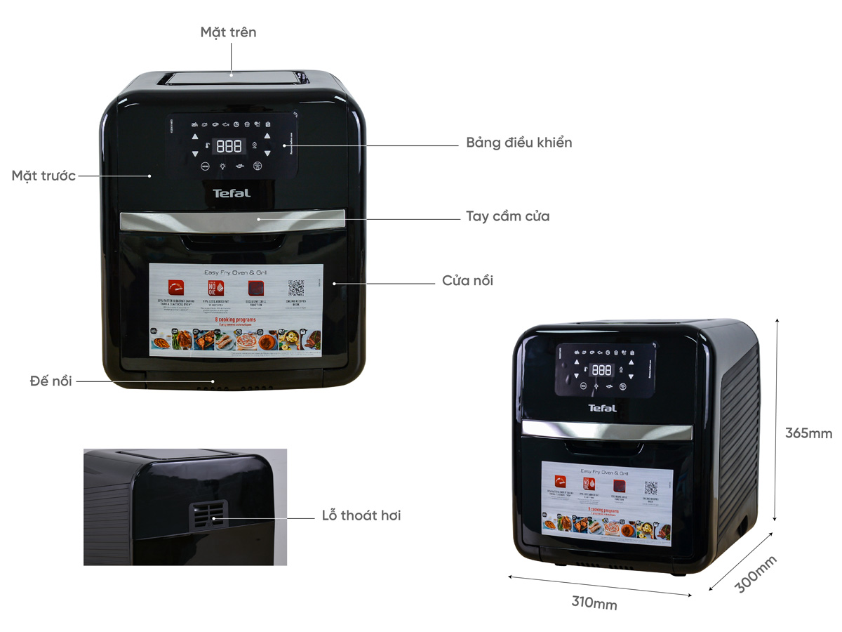 Nồi chiên không dầu Tefal FW501815 - 11 lít