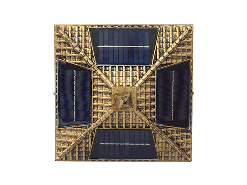 Đèn trụ cổng năng lượng mặt trời gắn liền tấm pin Suntek GT01 7W