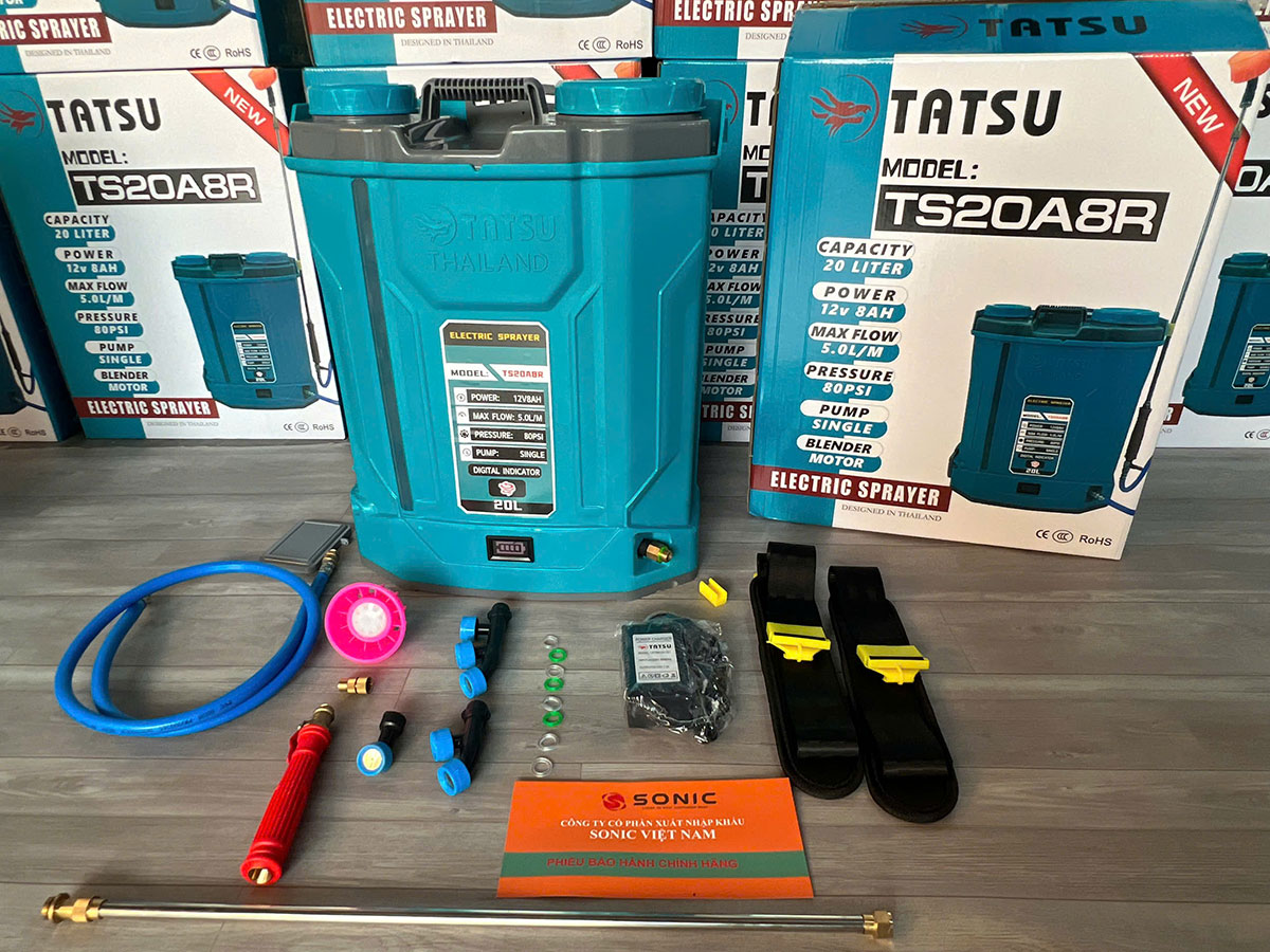 Bình phun thuốc Tatsu TS20A8R (20 lít, có đảo thuốc) - META.vn