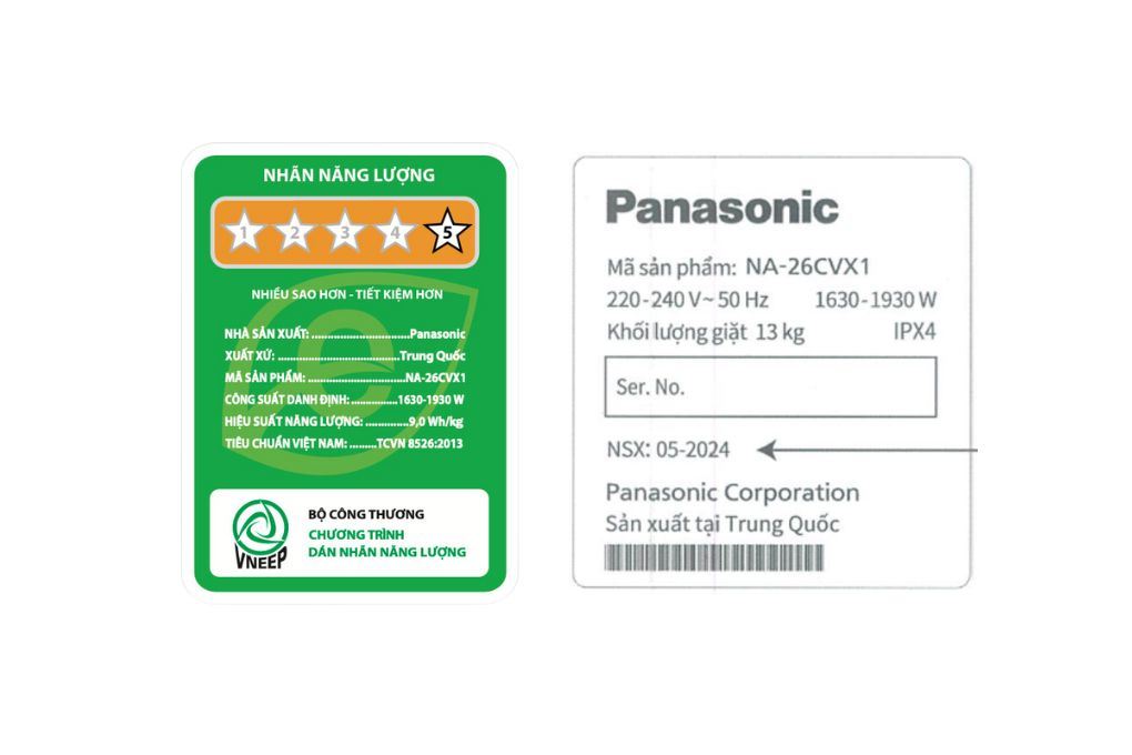 Máy giặt Panasonic Inverter 13kg NA-26CVX1AVT - META.vn