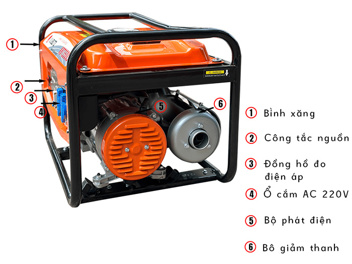 Máy phát điện Kabuto KBT3900S (3KW)