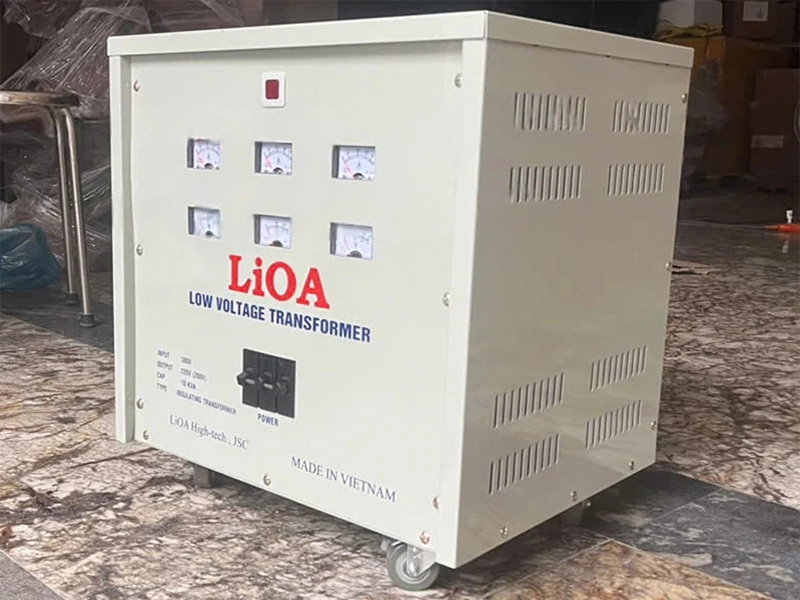 Biến áp đổi nguồn hạ áp 3 pha LiOA 10KVA - 3K101M2DH5YC (cách ly)