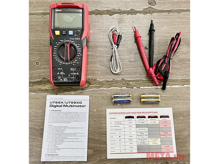 Đồng hồ vạn năng UNI-T UT89X (1.000V, 20A,True RMS, 0.5%)