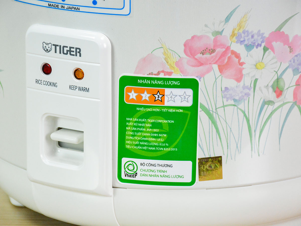 Nồi cơm điện cơ Tiger JNP-1803 1.8 lít