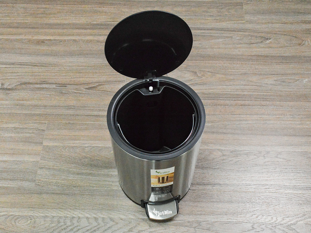 Thùng rác inox đạp chân Vietbin VB2044-05L - 5 lít, chống vân tay