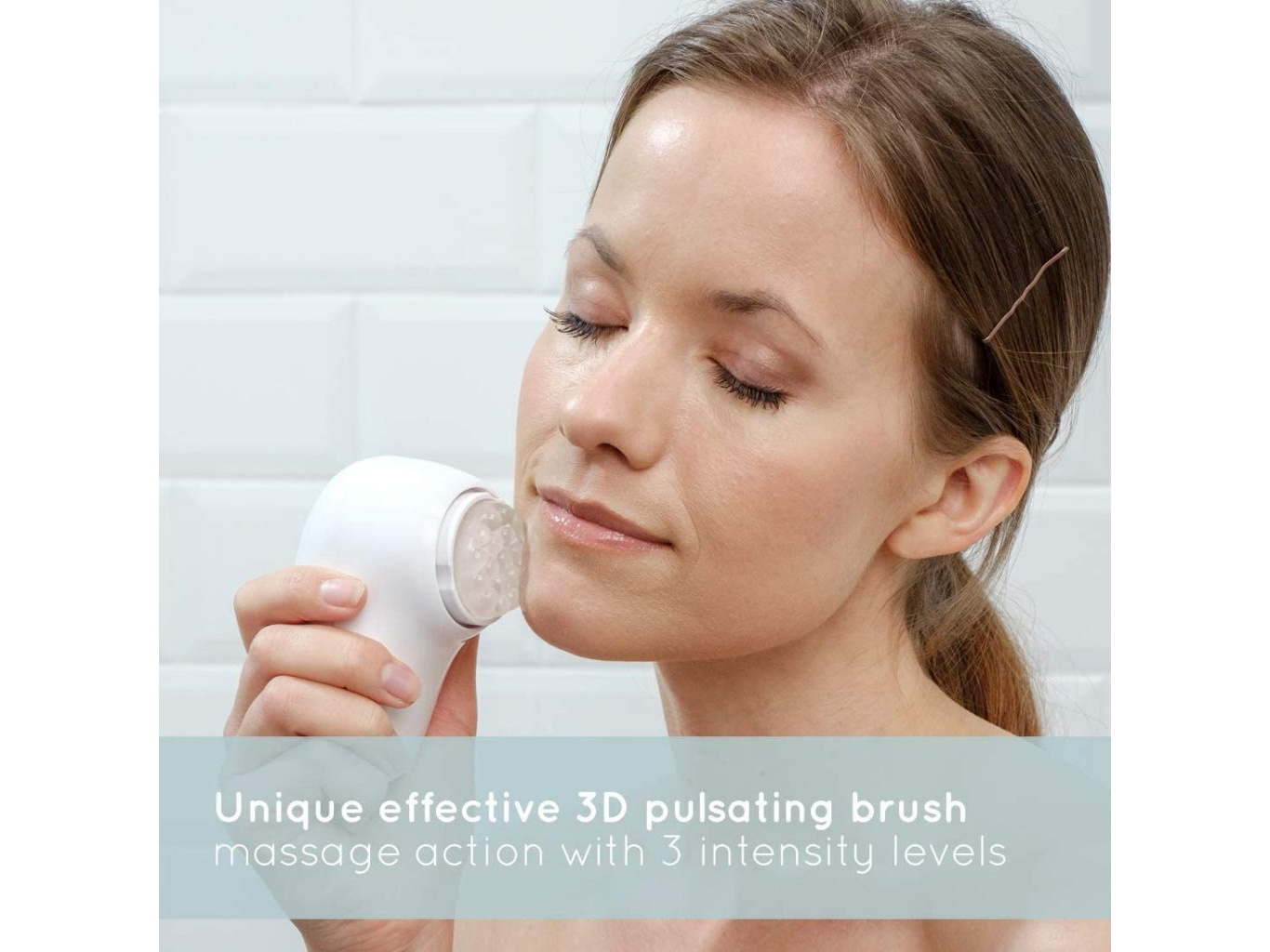 Máy rửa mặt siêu âm 3D và phân tích da Homedics FAC-700-EU