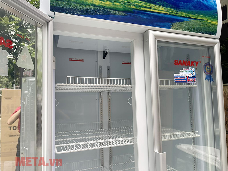 Tủ mát 2 cánh Inverter Sanaky 700 lít VH-8009HP3 đồng (R600a)