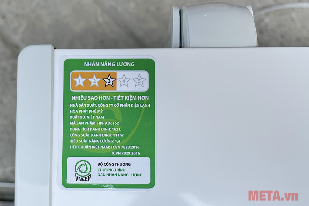 Tủ đông Hòa Phát 1 ngăn 1 chế độ đông HPF AD6162 (162 lít)