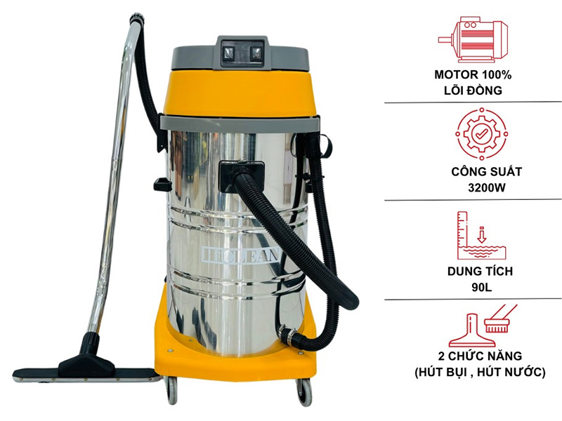 Máy hút bụi nước công nghiệp HiClean HC90