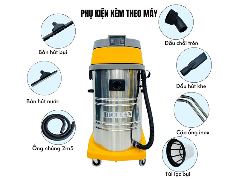 Máy hút bụi nước công nghiệp HiClean HC90