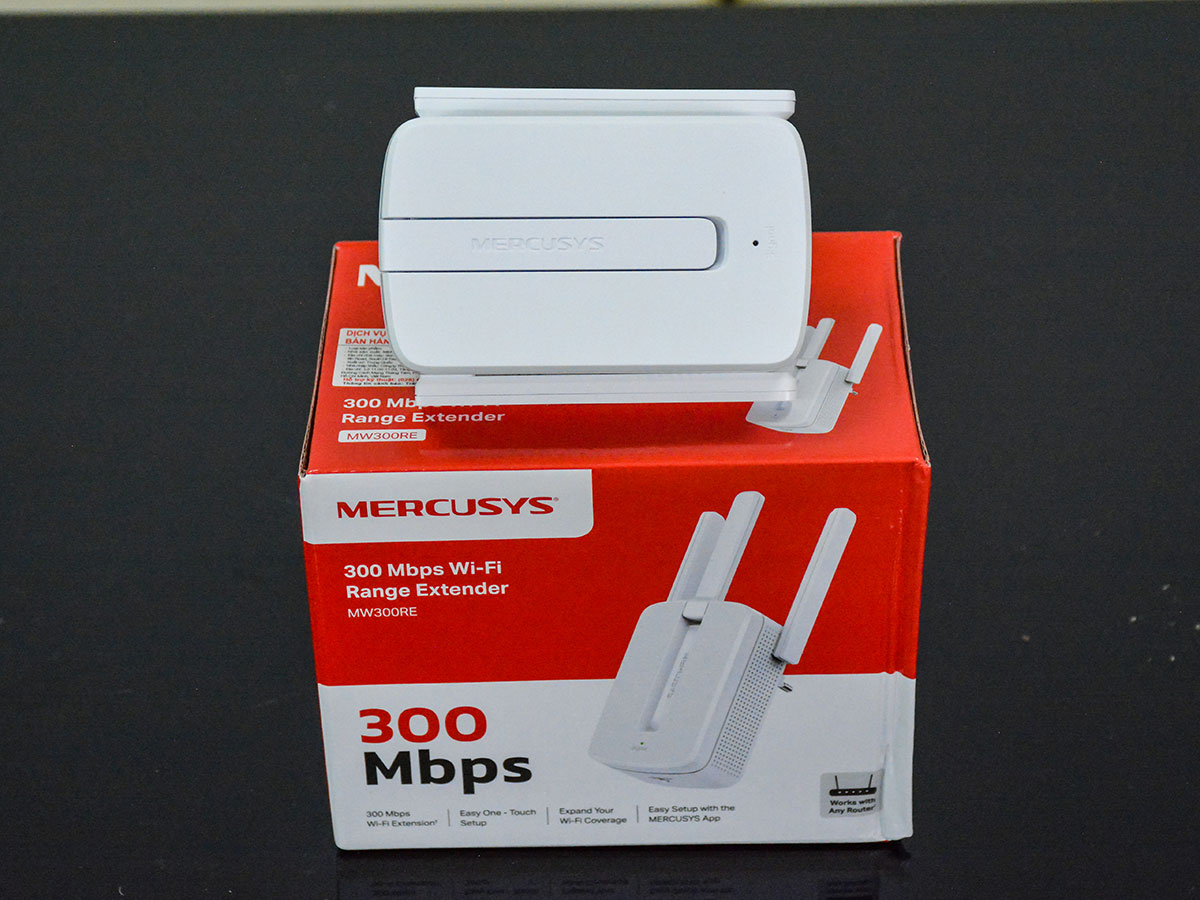 Bộ kích sóng Wifi Repeater 300Mbps Mercusys MW300RE