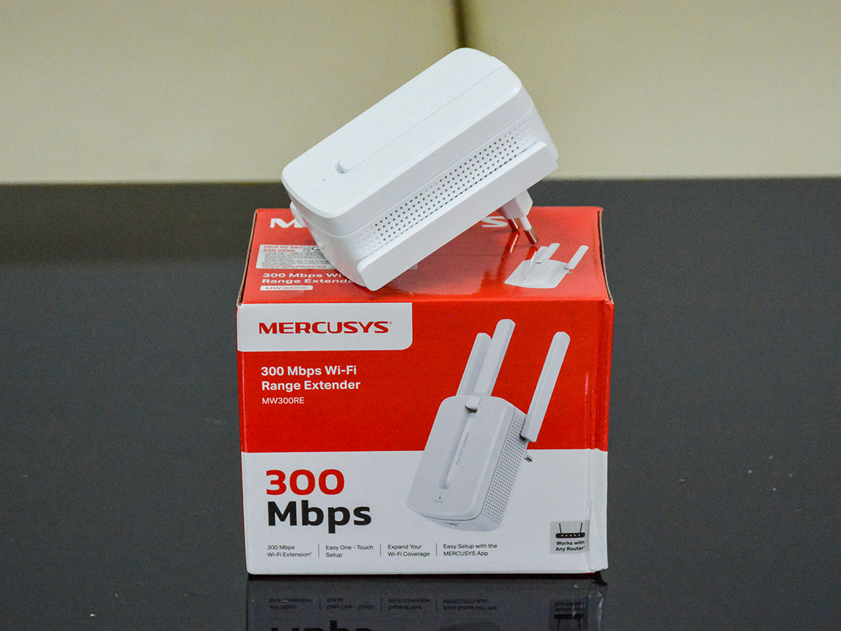 Bộ kích sóng Wifi Repeater 300Mbps Mercusys MW300RE