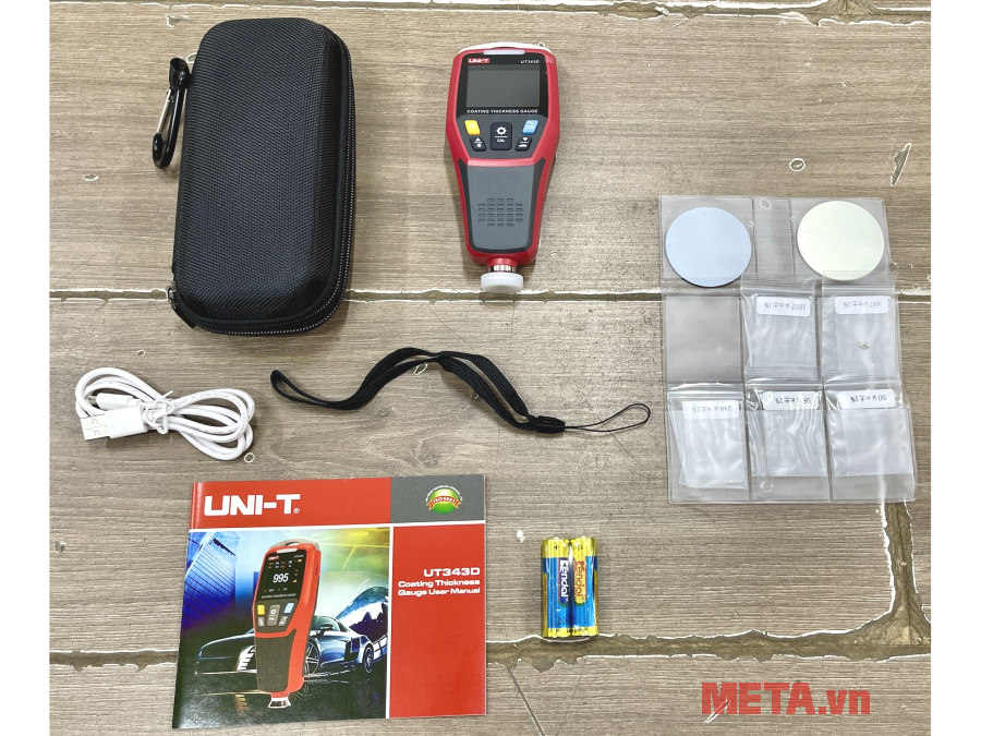 Máy đo độ dày lớp phủ UNI-T UT343D (0 - 1.250 μm)