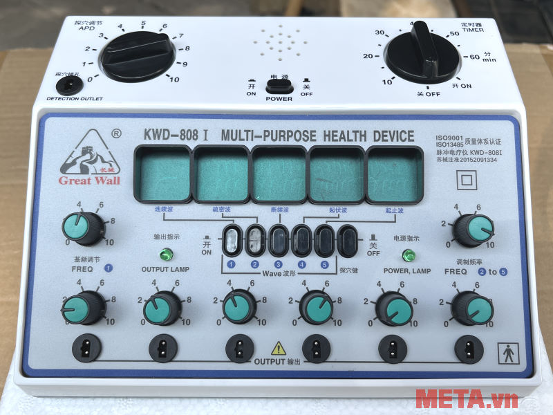 Máy điện châm đa năng 6 kênh có dò huyệt KWD-808I