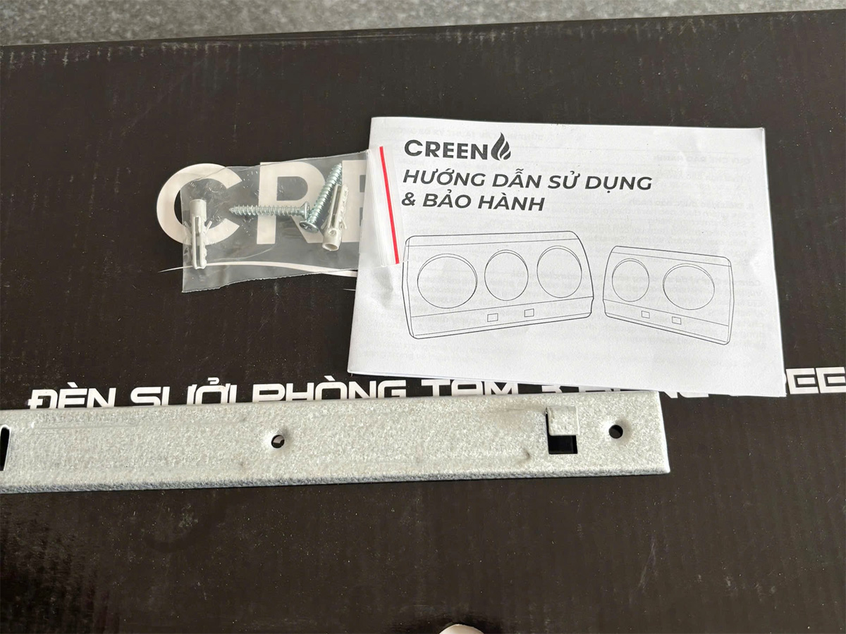 Đèn sưởi nhà tắm 3 bóng Creen CR-03