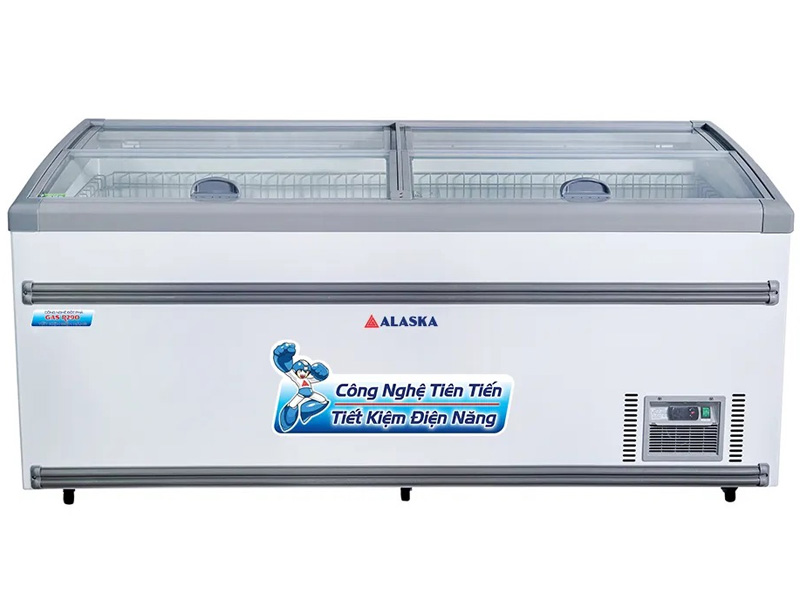 Tủ đông nằm kính phẳng Alaska KN-650 1.020 lít