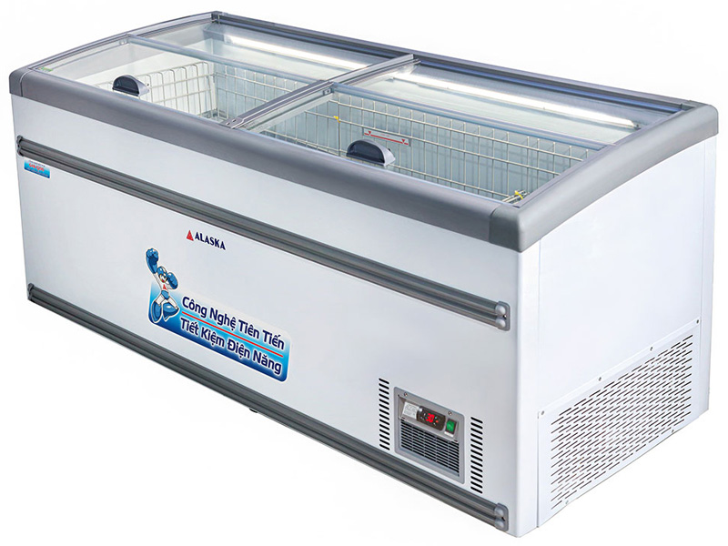 Tủ đông nằm kính phẳng Alaska KN-650 1.020 lít