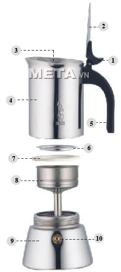 Ấm pha cà phê 2TZ Bialetti Venus BCM-1698