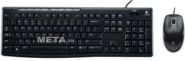 Bộ bàn phím chuột có dây Logitech MK200