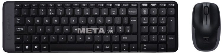 Bộ bàn phím chuột không dây Logitech MK220