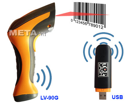 Máy quét mã vạch không dây Topcash LV-90G