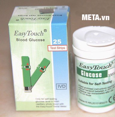 Que thử tiểu đường cho máy đo Rossmax Easy Touch GCU ET322 (25 que)