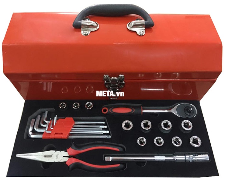 Hộp dụng cụ 1 ngăn 25 chi tiết Kocu KC-10