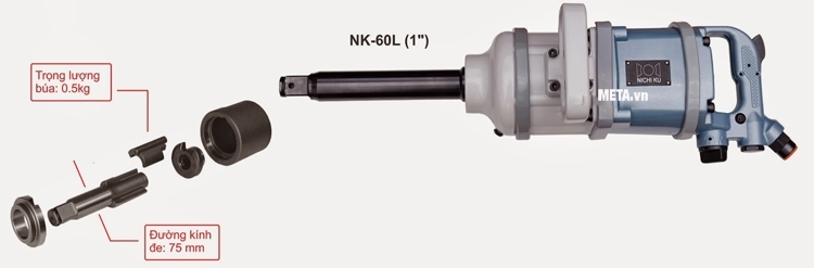 Súng vặn bu lông Nichiku NK-60L (1