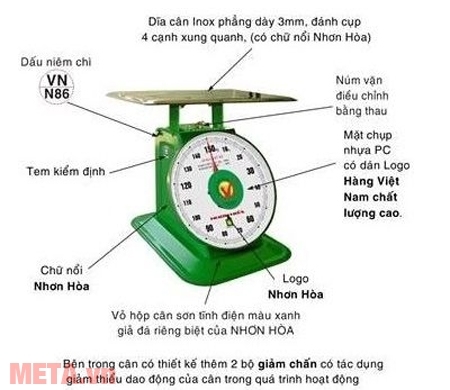 Cân Nhơn Hòa 60kg NHS-60