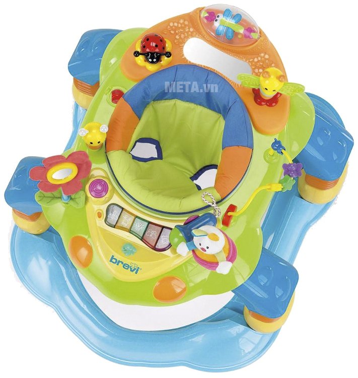 Xe tập đi có đồ chơi 3 trong 1 Brevi Giocagiro BRE551