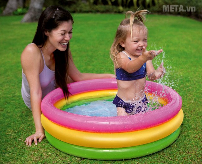 Bể bơi phao tròn 3 tầng Intex 57412