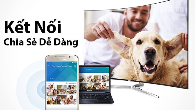 Tivi Samsung Cong Smart 49 inch 49K6300 có khả năng kết nối, chia sẻ dễ dàng