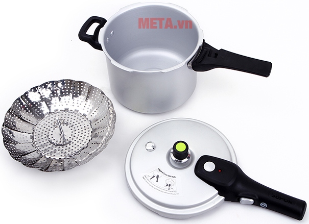 Nồi áp suất oxy hóa mềm Supor YH18N1 3,5 lít - Tặng kèm vỉ hấp