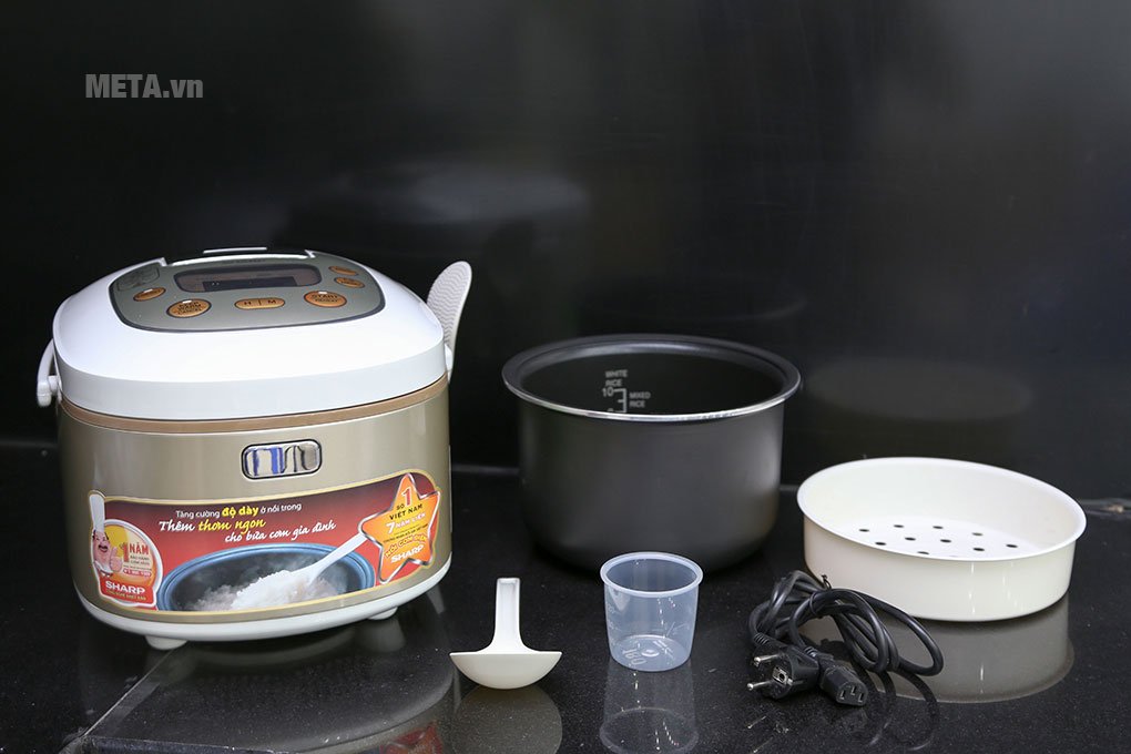 Nồi cơm điện tử Sharp KS-TH18-GL 1.8 lít