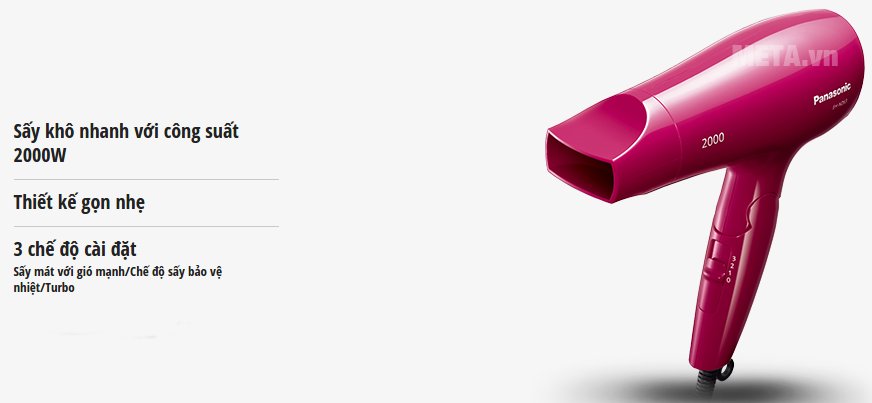 Máy sấy tóc Panasonic EH-ND63-P645 - 2.000W