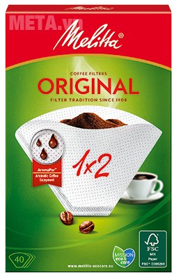 Bộ 5 hộp giấy lọc Melitta 1x2/40 trắng