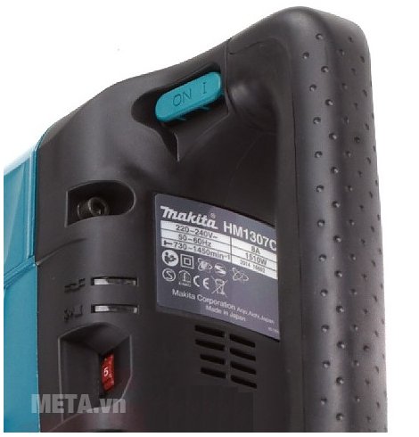 Máy đục bê tông Makita HM1307C với nút công tắc