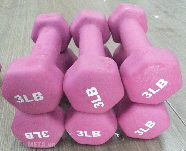 Tạ tay thép bọc cao su Life 3LB