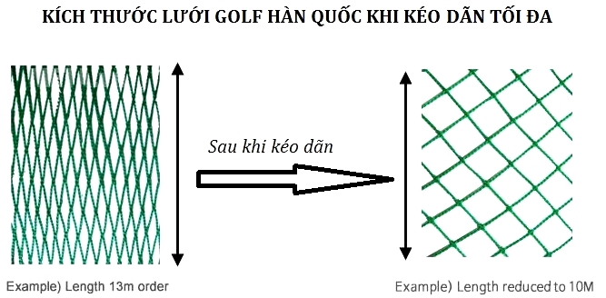 Lưới chơi golf chuyên nghiệp - NK Hàn Quốc (Gomil04)