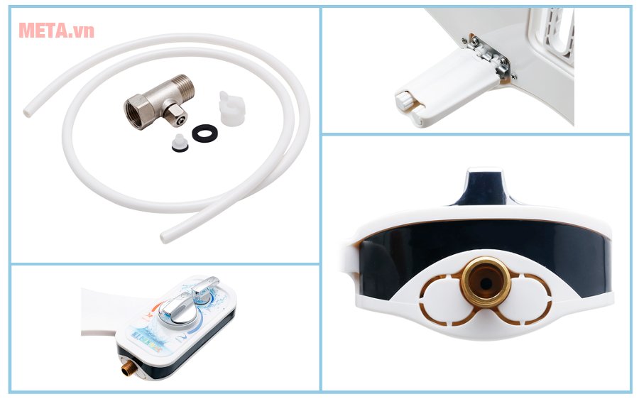 Thiết bị vệ sinh thông minh 2 vòi phun Kleenmac AB 100DCA-B