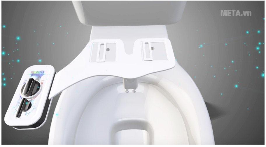 Thiết bị vệ sinh thông minh 2 vòi phun Kleenmac AB 100DCA-B