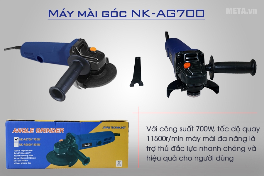 Máy mài góc Nikawa NK-AG700
