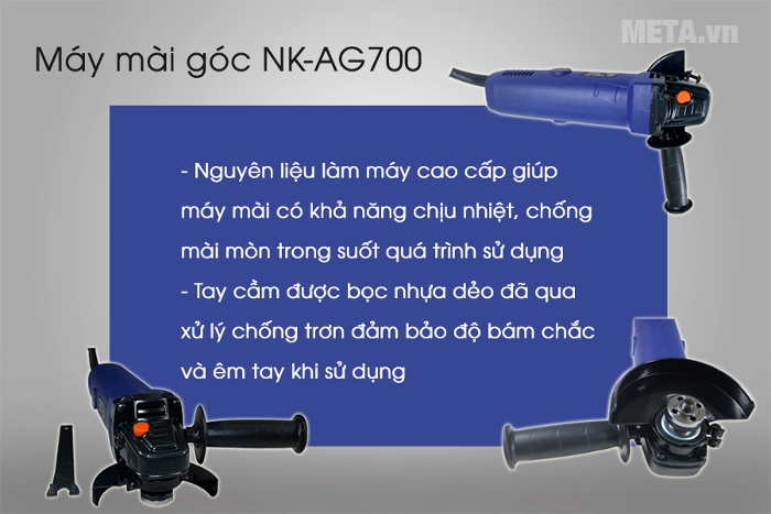 Máy mài góc Nikawa NK-AG700