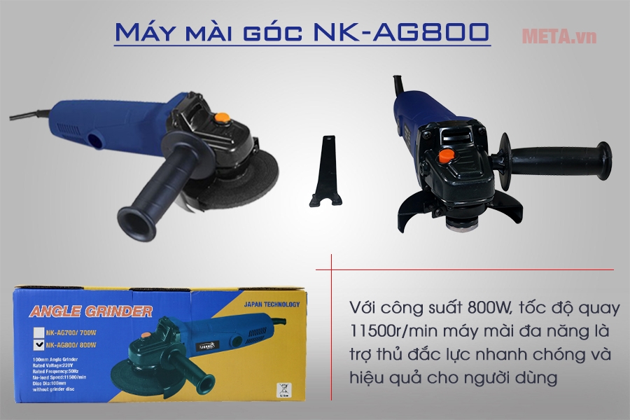 Máy mài góc Nikawa NK-AG800
