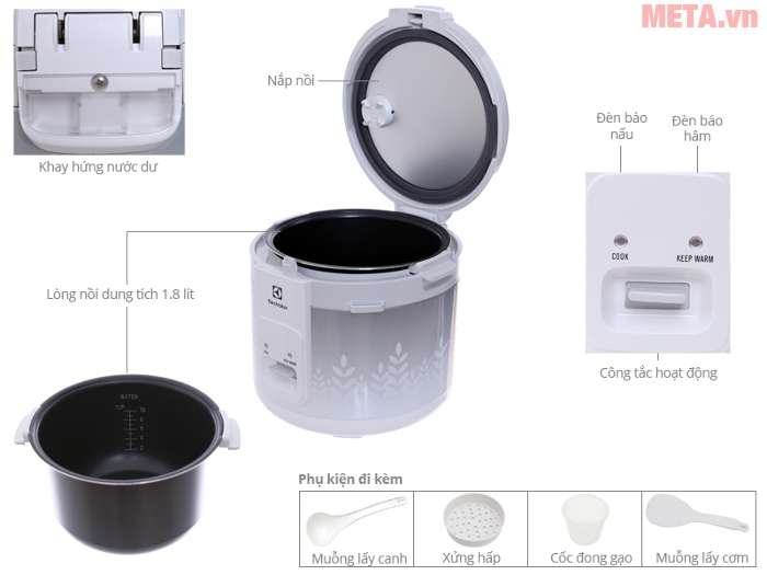 Nồi cơm điện Electrolux ERC3305