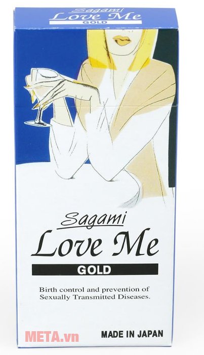 Bao cao su Sagami Love Me Gold (hộp 10 chiếc)