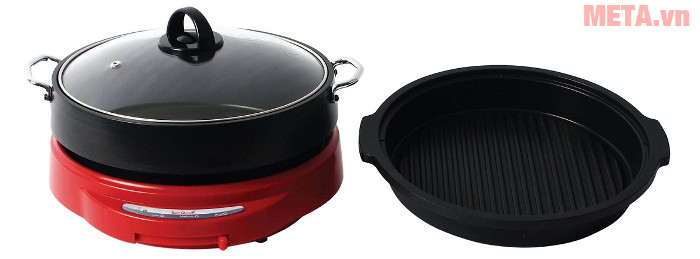 Nồi lẩu điện Tiger Queen SQ-C350 (Lòng nồi lẩu 4 lít và lòng nồi nướng 1.2 lít)