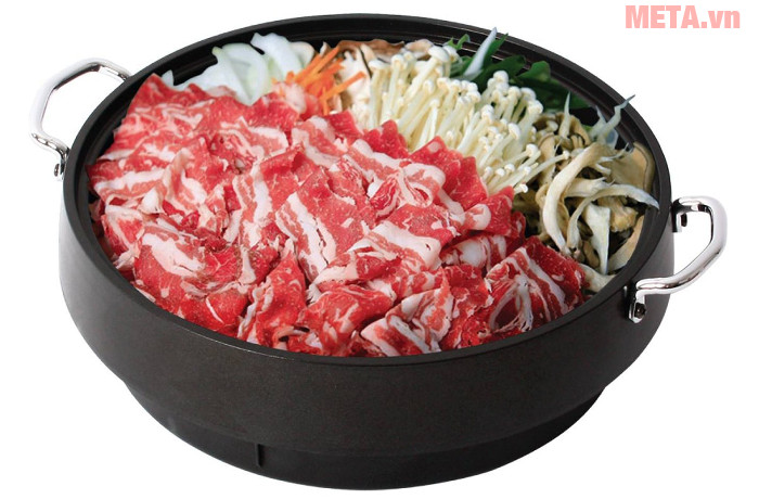 Nồi lẩu điện Tiger Queen SQ-C350 (Lòng nồi lẩu 4 lít và lòng nồi nướng 1.2 lít)