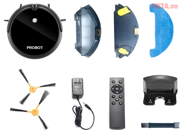 Robot hút bụi lau nhà tích hợp Wifi HD Probot Nelson A3S camera - META.vn