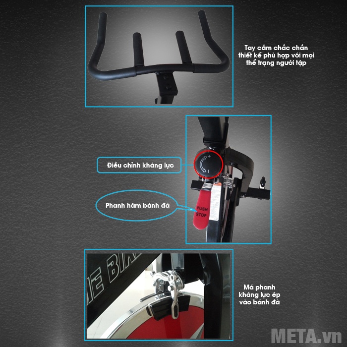 Xe đạp tập thể dục 0803